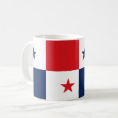 Panama Flag Keramik Kaffee Tasse (Vorderseite Links)