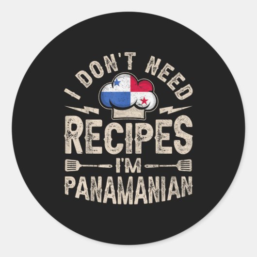 Panama Flag Proud Panamanians Men & Women Runder Aufkleber (Vorderseite)