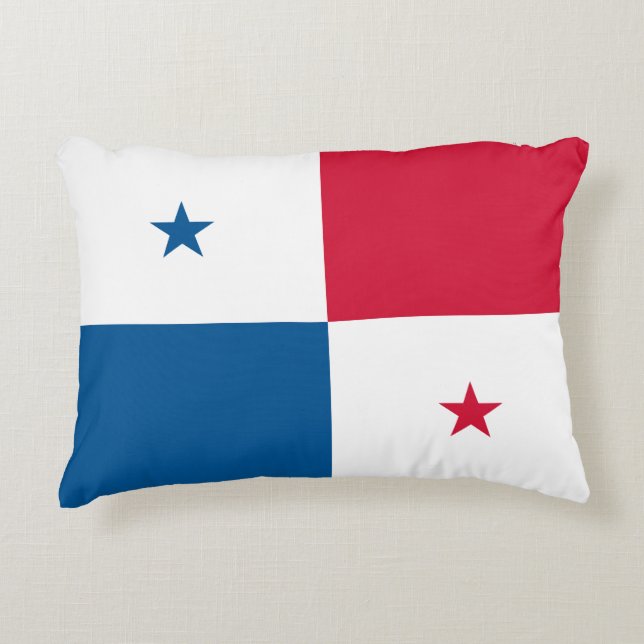 Panama-Flagge Dekokissen (Vorderseite)