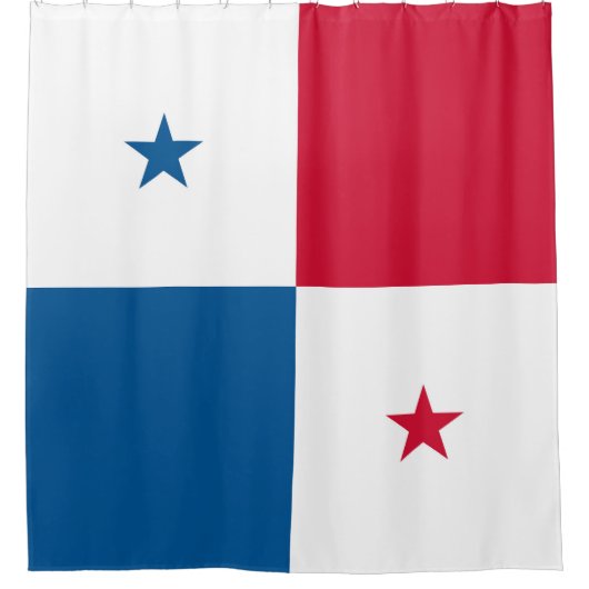 Panama-Flagge Duschvorhang (Vorderseite)