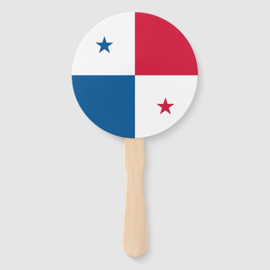 Panama-Flagge Fächer (Rückseite)