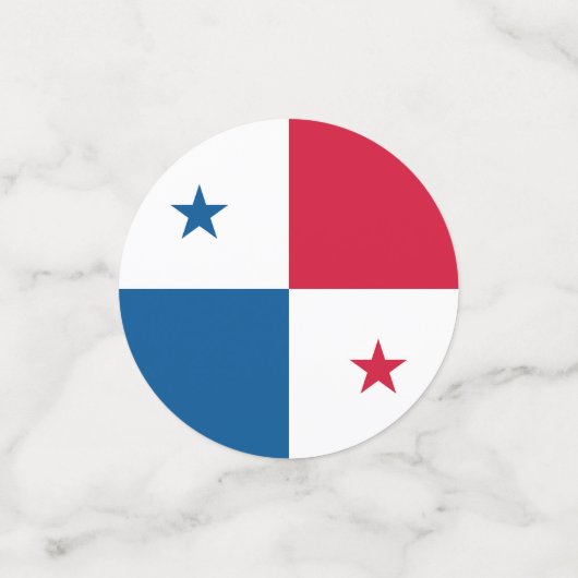 Panama-Flagge Konfetti (Klein Vorderseite)