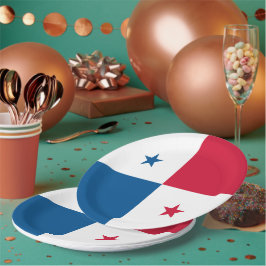 Panama-Flagge Pappteller