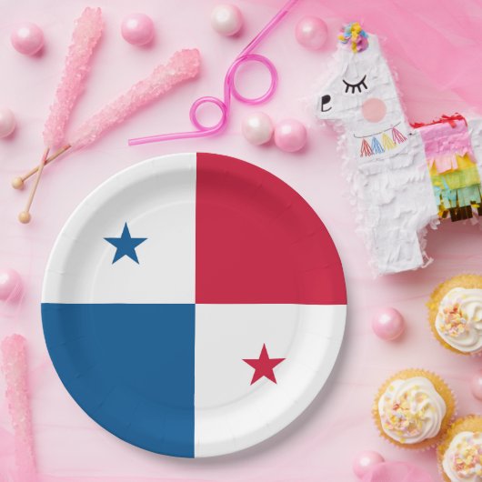 Panama-Flagge Pappteller (Party)