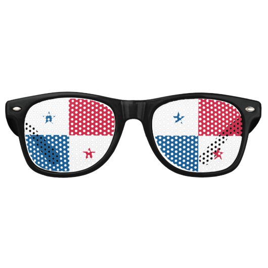 Panama-Flagge Partybrille (Vorderseite)