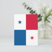 Panama-Flagge Postkarte (Stehend Vorderseite)
