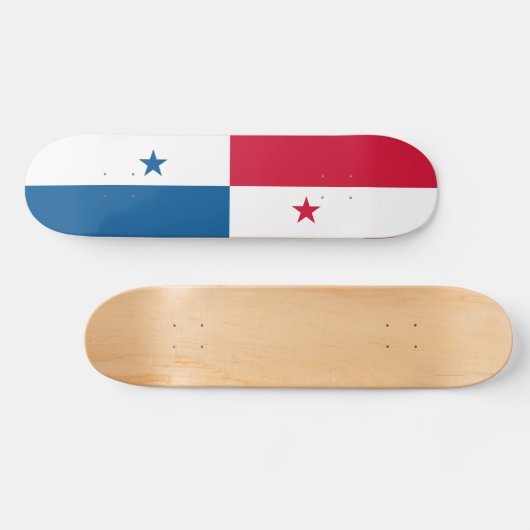 Panama-Flagge Skateboard (Horizontal)