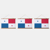 Panama-Flagge Wandteppich Mit Holzrahmen (Dreifach)