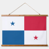 Panama-Flagge Wandteppich Mit Holzrahmen (Vorderseite 2)