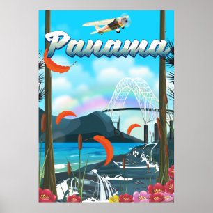 Panama Fluss Urlaubsdruck Poster