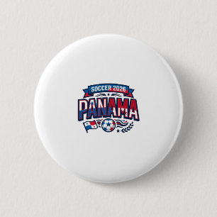 Panama Fußball 2026 Fußball Fett Land Typografie  Button