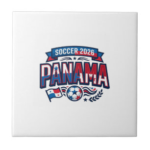Panama Fußball 2026 Fußball Fett Land Typografie Fliese
