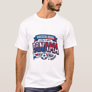 Panama Fußball 2026 Fußball Fett Landestypografie  T-Shirt