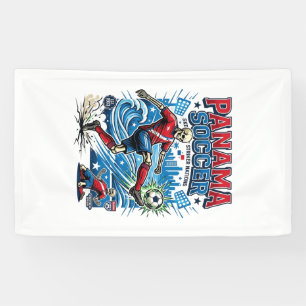 Panama Fußball Skelett Stürmer Nationen Poster Sti Banner