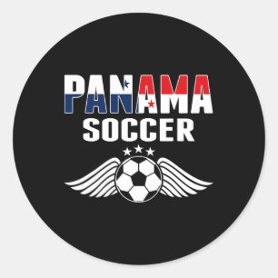 Panama Fußballfans Trikot - Panamaische Flagge Foo Runder Aufkleber