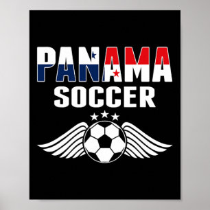 Panama Fußballfans Trikot - Panamaische Flagge Fuß Poster