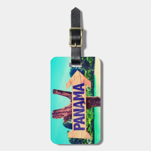 Panama Gepäckanhänger (Vorderseite vertikal)