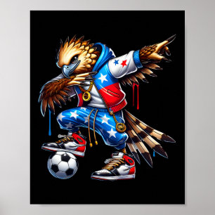 Panama Harpy Eagle Dabbing Fußball Urbyn Streetwea Poster