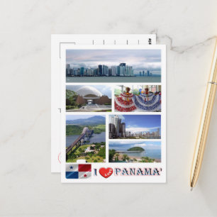 Panama - I Liebe - Postkarte