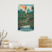 Panama Illustration Poster (Küche)