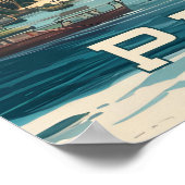 Panama Illustration Poster (Ecke)