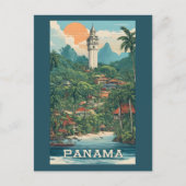 Panama Illustration Postkarte (Vorderseite)