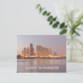 Panama in Keys Sunset im Paradies Postkarte (Stehend Vorderseite)