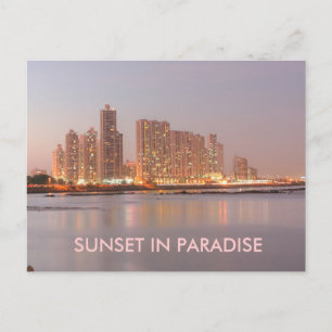 Panama in Keys Sunset im Paradies Postkarte