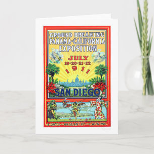 Panama- - Kalifornien-Ausstellung in San Diego Karte