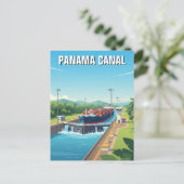 Panama-Kanal-Reise Postkarte (Stehend Vorderseite)