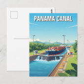 Panama-Kanal-Reise Postkarte (Vorne/Hinten)