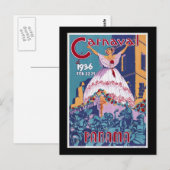 Panama Karneval Postkarte (Vorne/Hinten)