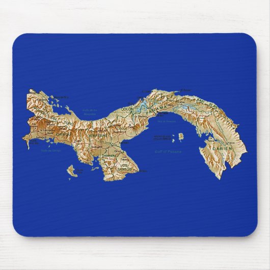 Panama-Karte Mousepad (Vorne)