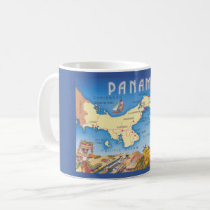 Panama-Karte-Tasse Kaffeetasse