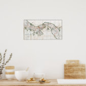 Panama-Karte von 1912 Poster (Küche)