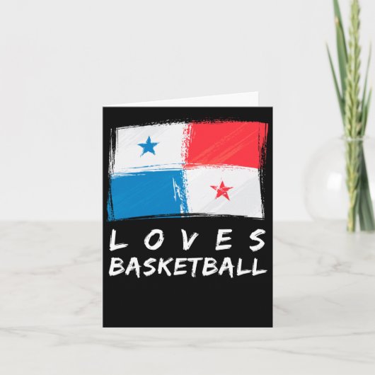 Panama Lieben Basketball Karte (Vorderseite)