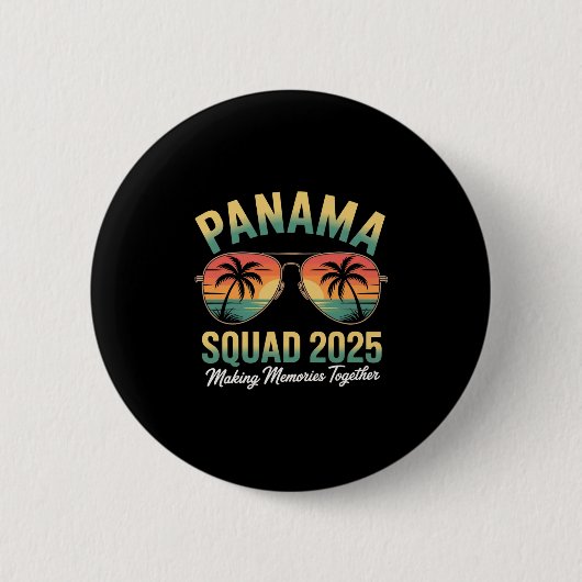 Panama-Mannschaft 2025 Panamaer Panamaer Stolz Lan Button (Vorderseite)