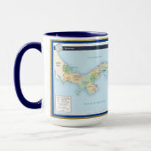 Panama Map Benutzerdefinierte Tasse (Links)