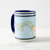 Panama Map Benutzerdefinierte Tasse (Vorderseite Links)