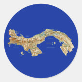 Panama Map Sticker (Vorderseite)