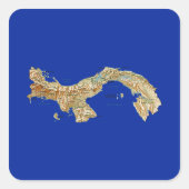 Panama Map Sticker (Vorderseite)
