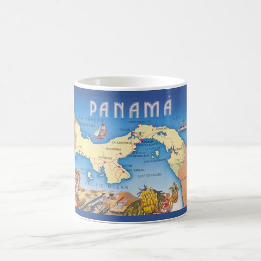 Panama Map Tasse (Mittel)