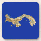 Panama Map Untersetzer (Vorderseite)