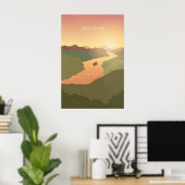 Panama-Minimal-Reiseposter Poster (Heimbüro)