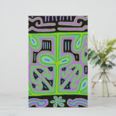 Panama Mola Music Box Briefpapier (Stehend Vorderseite)