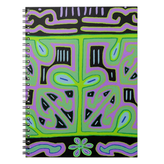 Panama Mola Music Box Notizblock (Vorderseite)