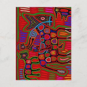 Panama Mola - Rette ein Pferd, reite einen Cowboy Postkarte