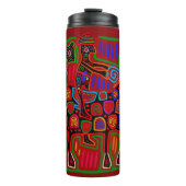 Panama Mola - Rettet einen Pferdeschlitten Thermosbecher (Vorderseite)