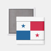 Panama - Nationale Flagge - Aktueller Stand Magnet (Vorderseite/Rückseite)