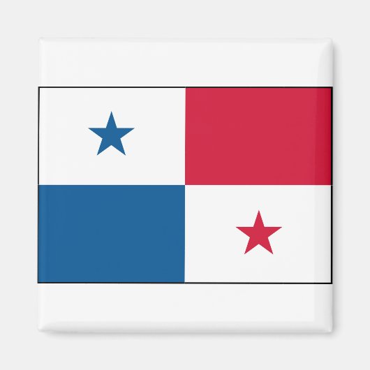 Panama - Nationale Flagge - Aktueller Stand Magnet (Vorne)